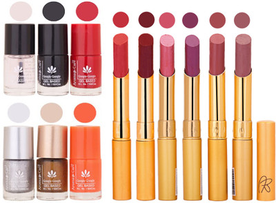 

Aroma Care 6 Nail Polish Set Rythm 6 Pcs Lipstick 6 Awesome Color for Fashion Women 2332017108(Set of 12)