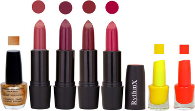 

Rythmx GSR RYTH BLK LIPSTICKS AND NAIL POLISH IMPORTANT COMBO 063(Set of 7)