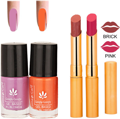 

Aroma Care Nail Polish RHYTHM Pink Lipstick Combo 073(Set of 4)