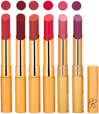 

Rythmx Imported Lipstick Combo of 6 Pcs for Ladies Women Girls 162201715(Multicolor,)