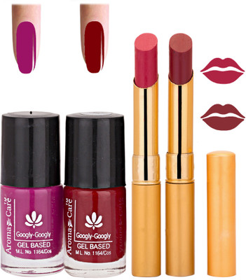 

Aroma Care Nail Polish RHYTHM Red Lipstick Combo 006(Set of 4)