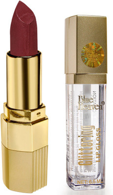 

Blue Heaven Xpression Lipstick & Glittering Lip Gloss Combo(Set of 2)