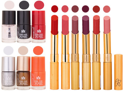 

Aroma Care 6 Nail Polish Set Rythm 6 Pcs Lipstick 6 Awesome Color for Fashion Women 2332017077(Set of 12)