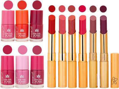 

Aroma Care Quick Dry Nail Polish and Rythm Lipstick Combo 1803201932(Set of 12)