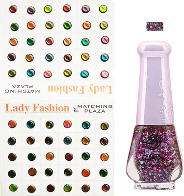 

Lady Fashion Nail Polish And Bindi 0803201728(Set of 2)