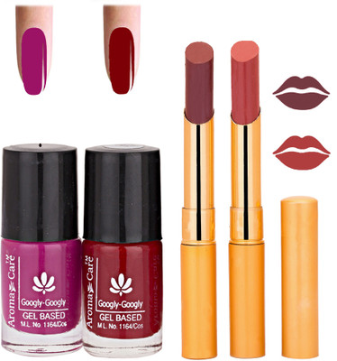 

Aroma Care Nail Polish RHYTHM Mauve Lipstick Combo 028(Set of)