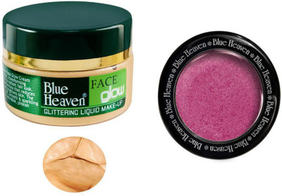 BLUE HEAVEN Face Glow & Diamond Blush On Combo(2 Items in the set)