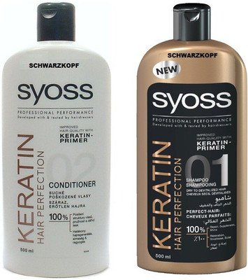 

Schwarzkopf Syoss Keratin hair perfection Shampoo and conditioner(Set of 2)