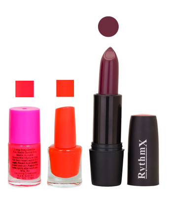 

Rythmx FB ST RYTH BLK LIPSTICKS AND NAIL POLISH IMPORTANT COMBO 37(Set of 3)