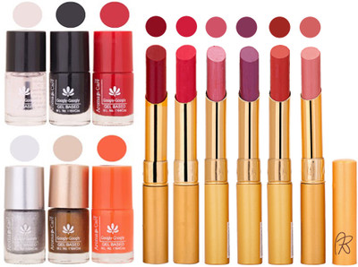 

Aroma Care 6 Nail Polish Set Rythm 6 Pcs Lipstick 6 Awesome Color for Fashion Women 2332017043(Set of 12)