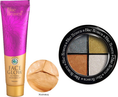 

Blue Heaven Face Glow (Natural) & 4x1 Eye Magic Eye Shadow 606(Set of 2)