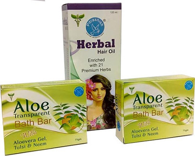 

Pitrashish BATH CARE COMBO-1 (Soap & Hair Oil)(Set of 3)