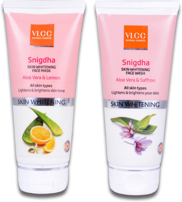 

VLCC Snigdha Skin Whitening Face Wash & Snigdha Skin Whitening Face Mask(Set of 2)