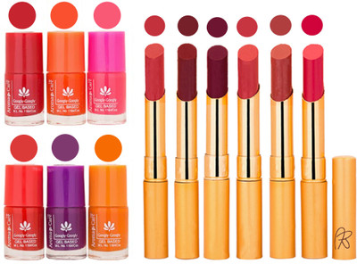 

Aroma Care Nail Polish Set and Rythm Lipstick Sets ( Modern Shades) 1803201789(Set of 12)