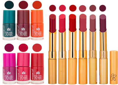 

Aroma Care Famous Combo of Nail Polish with Rythm Long Lasting Lipstick Sets 183201721(Set of 12)