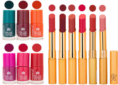 

Aroma Care Famous Combo of Nail Polish with Rythm Long Lasting Lipstick Sets 183201798(Set of 12)