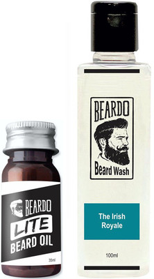 

Beardo Lite oil-Irish Royale Wash 35 and 100ml(Set of 2)