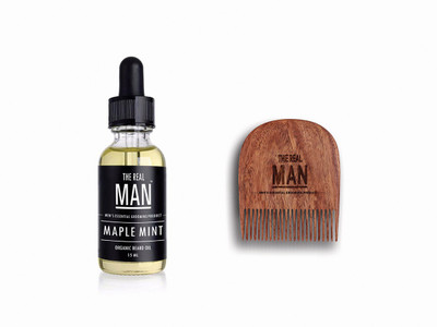

The Real Man Beard & Mustache Oil Maple Mint(15ml) & Comb(Set of 2)