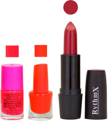 

Rythmx SF RYTH BLK LIPSTICKS AND NAIL POLISH IMPORTANT COMBO 27(Set of 3)