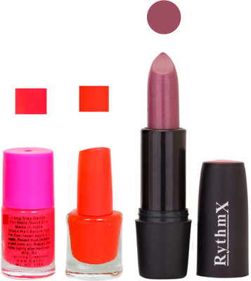 

Rythmx FB ST RYTH BLK LIPSTICKS AND NAIL POLISH IMPORTANT COMBO 36(Set of 3)