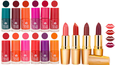 

Aroma Care All About Nail 12 Piece Color Nail Lacquer Combo Set + 4 Rythm Creamy Matte Lipstick Combo 20(Set of 16)
