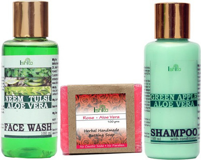 

Ishita International Soaps, Face and Hair Products(Set of 3)