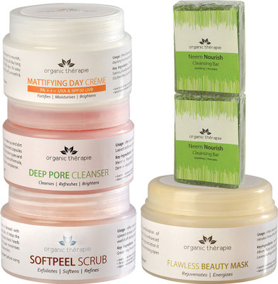 

Organic Therapie Healthy Matt Look Combo- (DPC50, SPS50, NNB75 X2, MDC50, FBM50)(Set of 6)