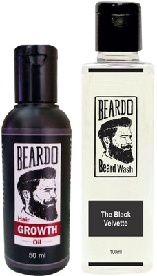 

Beardo Growth Oil 50ml and Black velvette wash 100ML(Set of 2)