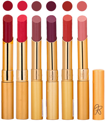 

Rythmx 6 Pcs Color Lipstick Makeup Creamy Matte Long Lasting Lip Colors 162201741(Multicolor,, 13.2 g)
