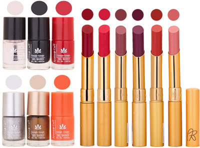 

Aroma Care 6 Nail Polish Set Rythm 6 Pcs Lipstick 6 Awesome Color for Fashion Women 2332017041(Set of 12)