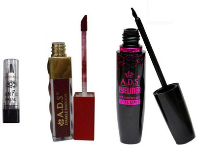 

ADS 1625 Eyeliner, Kajal, Sparkle Sindoor(Set of 3)
