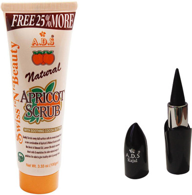 

ADS PhotoGenic Ultimate Black Kajal with scrub (100gm)(Set of 2)