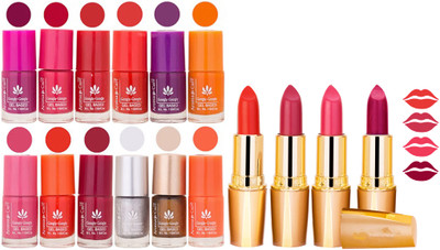 

Aroma Care All About Nail 12 Piece Color Nail Lacquer Combo Set + 4 Rythm Creamy Matte Lipstick Combo 179(Set of 16)