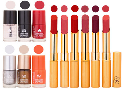 

Aroma Care 6 Nail Polish Set Rythm 6 Pcs Lipstick 6 Awesome Color for Fashion Women 2332017054(Set of 12)