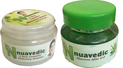 

Nnuavedic ALOEVERA GEL AND WHITENINIG CREAM(Set of 2)