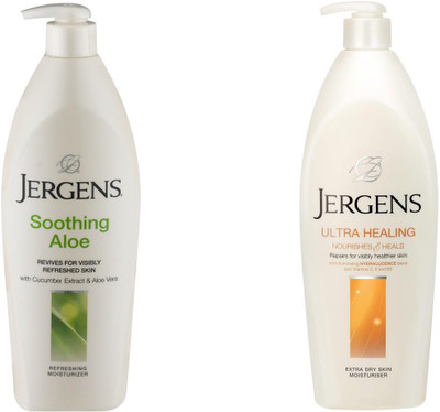 

Jergens Ultra Healing Extra Dry Skin Moisturizer + Soothing Aloe Moisturizer(898 ml)