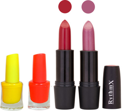 

Rythmx ST RYTH BLK LIPSTICKS AND NAIL POLISH IMPORTANT COMBO 035(Set of 4)