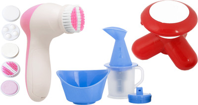 

Appliance Bazar Combo of 5 in 1 face massager all in one steamer mimo head massager(Set of 7)