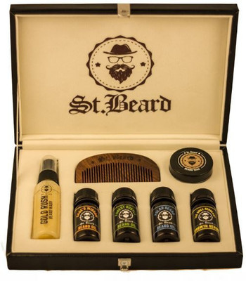 

St. Beard The All Essential Beard Grooming Kit(Set of 8)