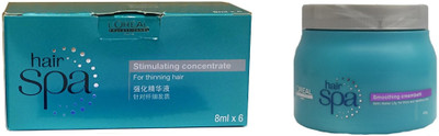 

L'Oreal Paris Hair Spa Stimulating concentrate with smoothing CreamBath(Set of)