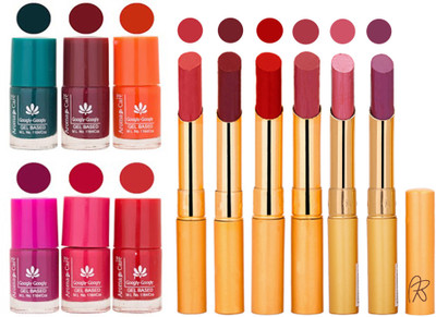 

Aroma Care Famous Combo of Nail Polish with Rythm Long Lasting Lipstick Sets 183201786(Set of 12)