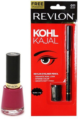 

Revlon Kohl Kajal and Nail Enamel Fuchsia Fever(Set of 2)