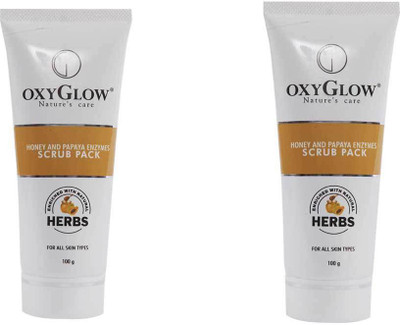 

Oxyglow Honey & Papaya Enzyme Scrub Pack & Honey & Papaya Enzyme Scrub Pack(Set of 2)