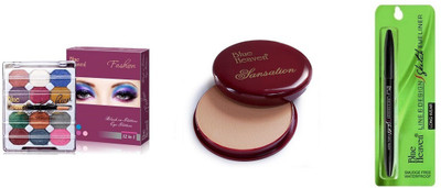 

Blue Heaven eye shadow,sensation face powder,sketch liner(Set of 3)