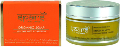 

Spars Natural - Multani Mud Pack & Organic Soap with Saffron(Set of 2)