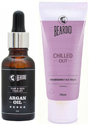 

Beardo Argan oil 30ml and Chilled out Facewash(Set of 2)