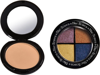 

Blue Heaven Artisto Compact (Natural Beige) & 4x1 Eye Magic Eye Shadow 602 Combo(Set of 2)