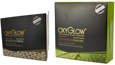 

Oxyglow Golden Glow Radiance Pearl Facial Kit & Golden Glow Radiance Anti Acne Facial Kit(Set of 2)