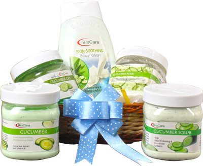 

Giftacrossindia Bio Care Cucumber Extract Body Care Beauty Hamper for Female(Set of 6)
