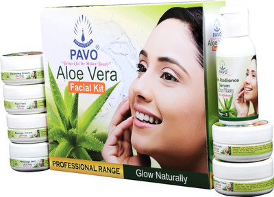 

Pavo Aloe Vera Facial Kit 210 g(Set of 6)